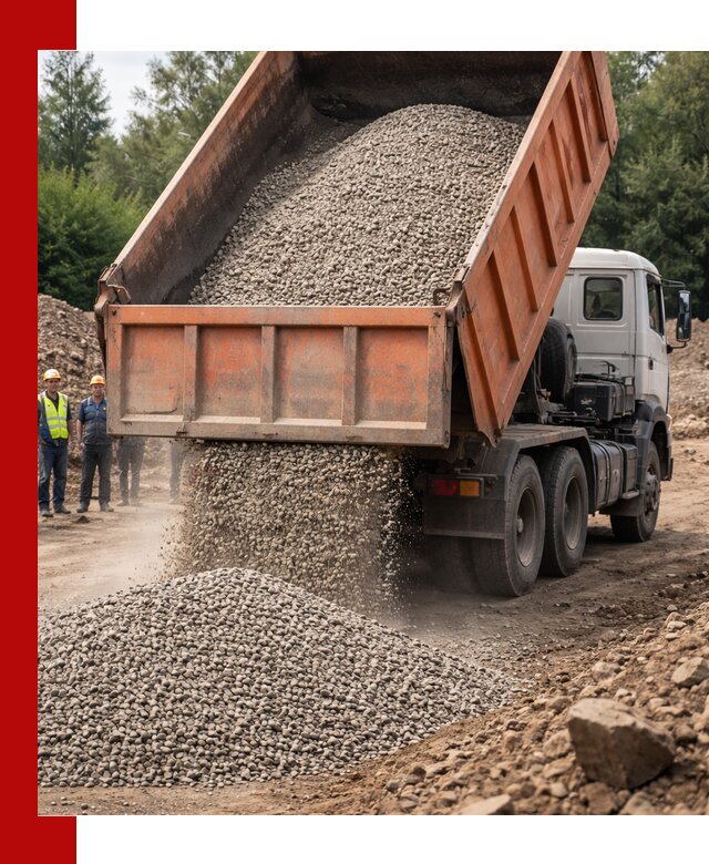 Доставка сыпучих материалов самосвалом в Апшеронске быстро и надежно