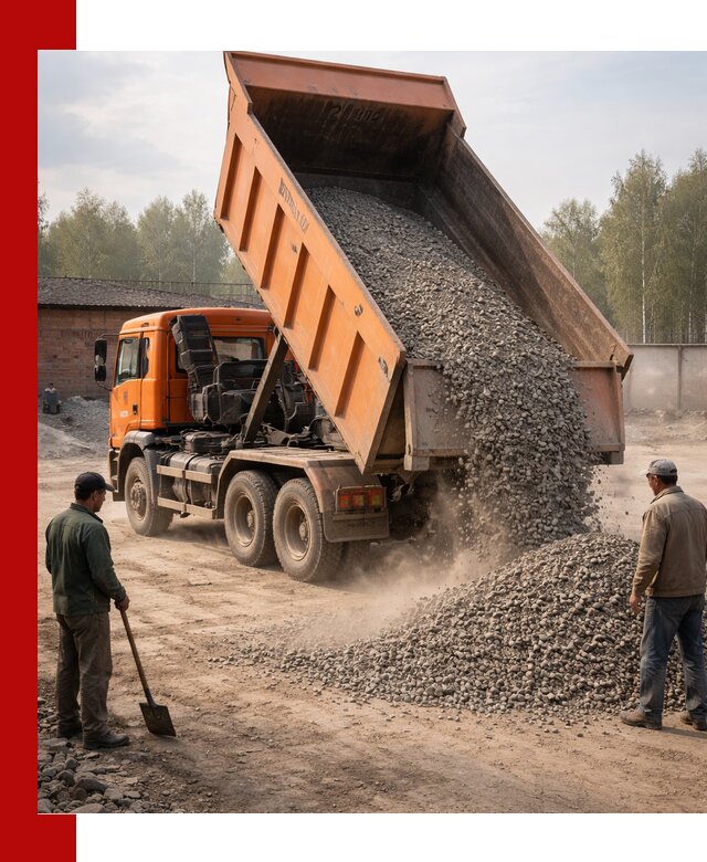 Доставка самосвалом 20 м3 в Апшеронске быстро и надежно