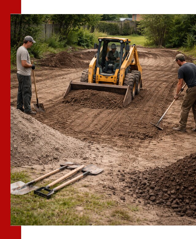 Планировка участка грунтом с вывозом и доставкой в Апшеронске