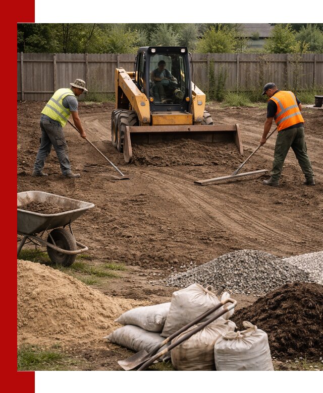 Выравнивание участка под строительство и благоустройство в Апшеронске